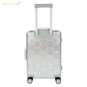 Vali hợp kim nhôm nguyên khối MS1317 Macsim cao cấp màu bạc, màu đen cỡ 20inches - màu bạc