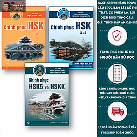 [Download Sách] Sách Combo Chinh Phục HSK 12345 - 3 Quyển - (Bài tập - Đáp án - Giải thích) - Kèm Audio Chuần Giọng Bản Xứ Và Video Hướng Dẫn Giải Đề - Phạm Dương Châu