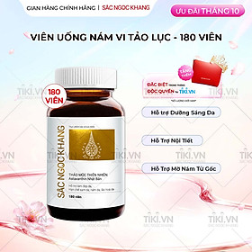 Viên uống đẹp da - chống lão hóa - nám sạm tàn nhan Sắc Ngọc Khang Vi Tảo Lục Hộp 180 Viên