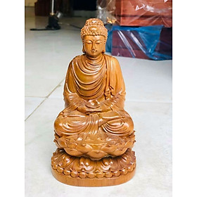 Mua Tượng phật thích ca mini bằng gỗ bách xanh kt 15×9×8cm