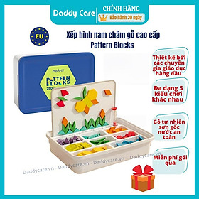 Đồ Chơi Xếp Hình Gỗ sáng tạo kèm nam châm Mideer Magnetic Geometry Blocks