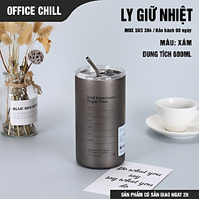 Ly Giữ Nhiệt 8 Tiếng Inox 304 5 Lớp, Cốc Giữ Nhiệt Iced Americano Cao Cấp Bán Chạy Bảo Hành 90 Ngày Tại Office Chill