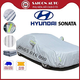 Bạt trùm xe ô tô Hyundai sonata vải dù oxford cao cấp , áo bạt phủ trùm che kín che nắng, che mưa