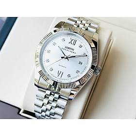 Đồng hồ nam chính hãng Lobinni L19019-2,Kính sapphire chống xước,chống nước 50M,bảo hành 24 tháng,máy cơ(Automatic) Nhật bản,dây kim loại thép không gỉ 316L,hàng mới full box hãng đầy đủ