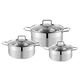 Bộ nồi inox smartcook sm 2504mb size 16,20,24cm