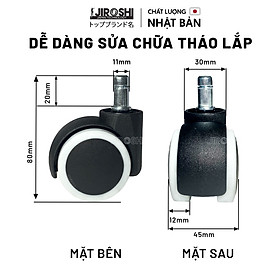 Mua Bánh xe ghế xoay JIROSHI Nhật Bản bánh xe ghế văn phòng cao cấp