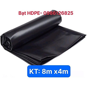 BẠT HDPE LÓT AO HỒ (KHỔ: 8Mx4M) NUÔI CÁ, ỐC ẾCH