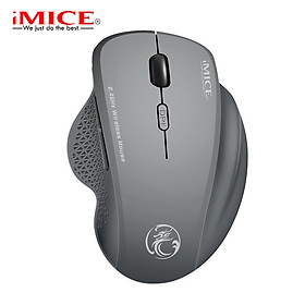 Mua Chuột Văn Phòng Không Dây Cao Cấp  IMICE G-6 Silent 2.4G Wireless  6 nút điều khiển  Kết Nối Nhanh   Bộ Thu Nano Tự Động Kết Nối Khoảng Cách Làm Việc 10m Tiết Kiệm Pin Thông Minh Độ Phân Giải 800/1200/1600DPI - Hàng Chính Hãng