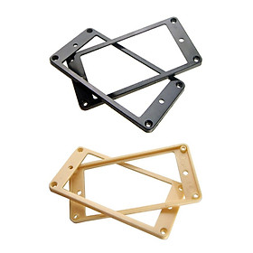 4 Pieces Plastic Humbucker Pickup Mounting Ring Frame Cover for Electric Guitar DIY Parts