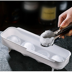 Mua Khay 4 ô làm đá hình tròn có nắp 24.5x9.1cm ( TẶNG MÓC KHÓA GỖ)