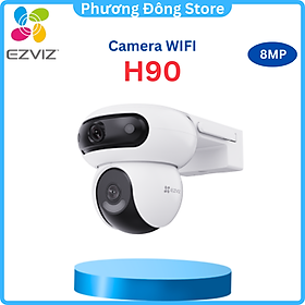 Mua Camera 2 Mắt Ezviz H90 Dual Lens 2K+ (4MP+4MP)  Hồng Ngoại 30m  Đàm Thoại 2 Chiều  Đèn Còi Báo Động - Hàng chính hãng