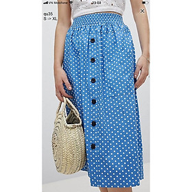 SKIRT120 CHÂN VÁY CHẤM BI SUÔNG THỜI TRANG