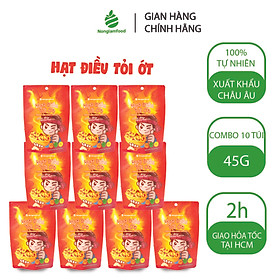 Hạt điều phủ vị phô mai, sầu riêng, tỏi ớt