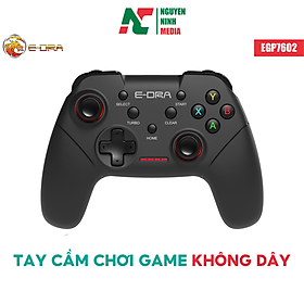 Hình ảnh Tay Cầm Chơi Game E-DRA EGP7602 Black - Hàng Chính Hãng