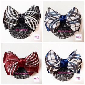 Kẹp lưới bới tóc búi tóc hoạ tiết cao cấp (13)