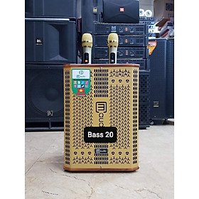 Mua Loa kéo Karaoke Bluetooth CM.Audio CM-K8: Bass 20  Có 2 Micro không dây đi kèm