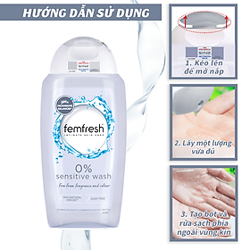 Dung dịch vệ sinh Anh Femfresh active fresh wash giúp làm sạch sẽ, thơm mát, ngăn ngừa viêm, ngứa, nấm phụ khoa - QuaTangMe Extaste