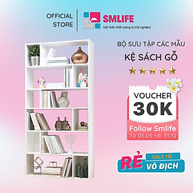 Kệ Sách Gỗ Phong Cách Hiện Đại Thương Hiệu SMLIFE Nhiều mẫu, có thể đổi