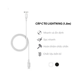 Dây Cáp Mophie USB-C to LN Cable 1.8M - Hàng chính hãng