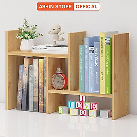 Kệ Sách Gỗ Mini Để Bàn Làm Việc Và Phòng Học Lắp Ghép Đa Năng Gỗ MDF Cao Cấp