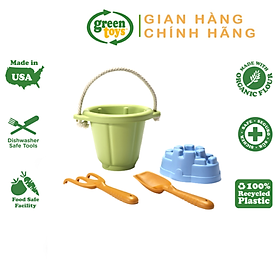 Bộ Đồ Chơi Cát Green Toys Cho Bé Từ 18 Tháng - Xanh Lá