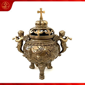 Mua Lư hương Xông trầm tròn - Sản phẩm Công giáo Tâm Đức - Tượng đồng