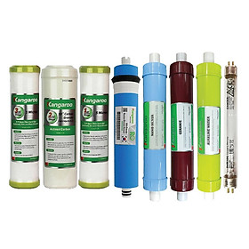 Mua Trọn bộ 8 lõi lọc nước Kangaroo hàng chính hãng dùng cho máy lọc nước Kangaroo KG104A KV