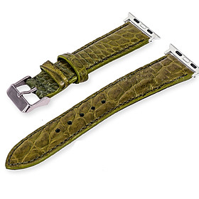 Dây đồng hồ Apple Watch da cá sấu thật dùng cho Apple watch series 5, Series 4, Series 3, Series 2, Series 1 , GOLD, Rose Gold, Silver, Space Gray TẶNG KÈM KHÓA