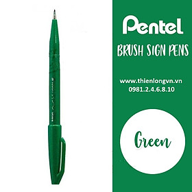 Bộ 12 cây bút lông viết thư pháp hiện đại Pentel SES15C - Calligraphy Fude Touch Sign