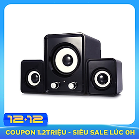 Loa vi tính 2n điện thoại máy tính laptop bass bộ 3 loa đen