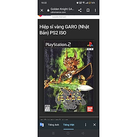Mua Game PS2 golden knight garo