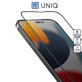 Kính Cường Lực UNIQ OPTIX Matte Clear Dành Cho iPhone 15 Pro/ 15 Pro Max chống bám vân tay Hàng Chính Hãng