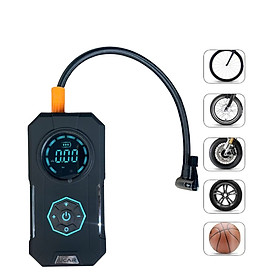 Máy bơm lốp xe máy, xe ô tô, xe đạp, bơm bóng UCAR I-01, pin sạc nhỏ gọn, tự động dừng khi đủ áp suất, có đèn LED