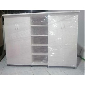 Mua Tủ Nhựa Đài Loan nhỏ 4 cánh 5 kệ giữa 002