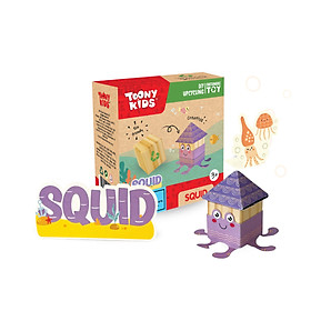 Bộ Đồ Chơi DIY TOONYKIDS Phiêu Lưu Đại Dương Sea Animals Squid Cho Bé TN00124-003 [Tặng Kèm Sticker