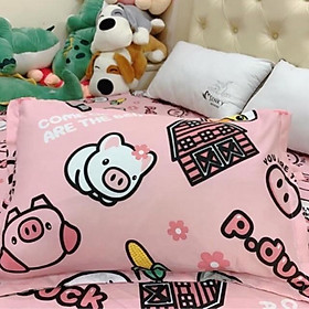 Mua Set 2 Vỏ gối nằm cotton poly 45x65cm đủ màu chất đẹp
