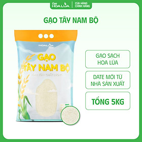 [Siêu Sale] Gạo Tây Nam Bộ HOALUA Rice dẻo ít, mềm cơm, tơi xốp (Túi 5kg)
