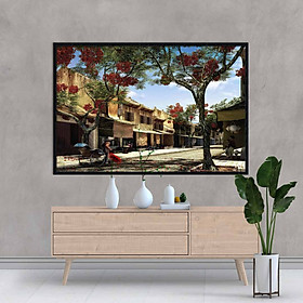Mua Tranh treo tường in lụa phong cảnh Hà Nội – HNX021