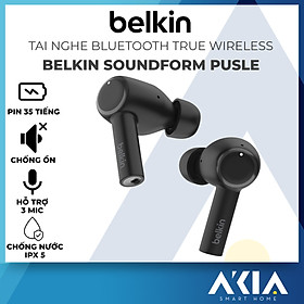 Mua Tai nghe Bluetooth True Wireless SOUNDFORM PULSE BELKIN - Khử tiếng ồn  Dung lượng pin lớn  Chống nước IPX5 - Hàng chính hãng