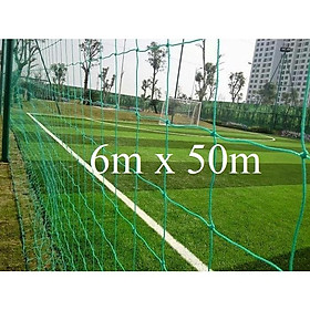 Lưới rào sân- Chắn bóng- Quây sân- Cao 6m dài 50m - sợi PE bền trên 5 năm