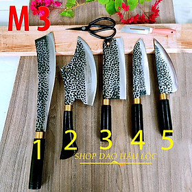 Mua Dao  bộ dao làm bếp 7 món làm bằng thép nhíp nguyên miếng  chuyên chặt thái thịt  phát cây