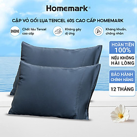 Mua Cặp Vỏ Gối Nằm Lụa Tencel 60s Cao Cấp Homemark 50x70cm - Mềm Mịn  Thoáng Mát  Chống Nhăn PL1
