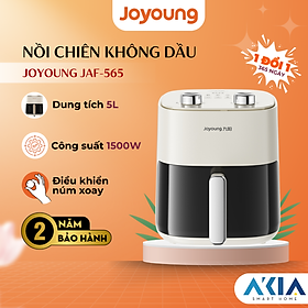 Nồi chiên không dầu 5L Joyoung JAF-565 - Công suất 1500W, Điều khiển núm xoay, Chữ tiếng Việt - Hàng chính hãng
