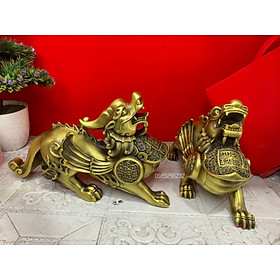 Mua Cặp Tỳ Hưu phong thuỷ bằng đồng vàng