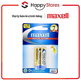 Pin Alkaline AA vỉ 2 viên MAXELL LR6(GD)2B - Hàng chính hãng