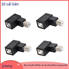 Đảm bảo chất lượng Dây in FVH USB 2.0 góc mở rộng đầu quay đầu chuyển đổi USB B nam B nữ 90 độ nguồn điện