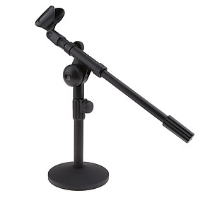 Round Base Desktop Microphone Stand,13inch Lengh ,Dia 5.12inch