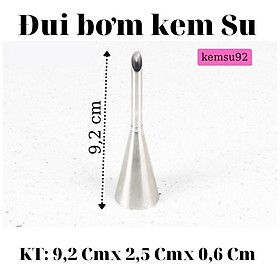 Đui Bắt Kem Su Làm Bánh 3 Kích Cỡ Bằng Thép Không Gỉ Cao Cấp - KEMSU