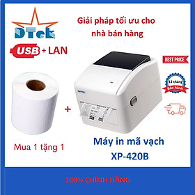 Máy in mã vạch XP-420B Dtek - Hàng nhập khẩu chính hãng