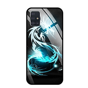 Ốp lưng kính cường lực cho Samsung Galaxy A51 - 03094 0245 DRAGON01 - Hàng Chính Hãng